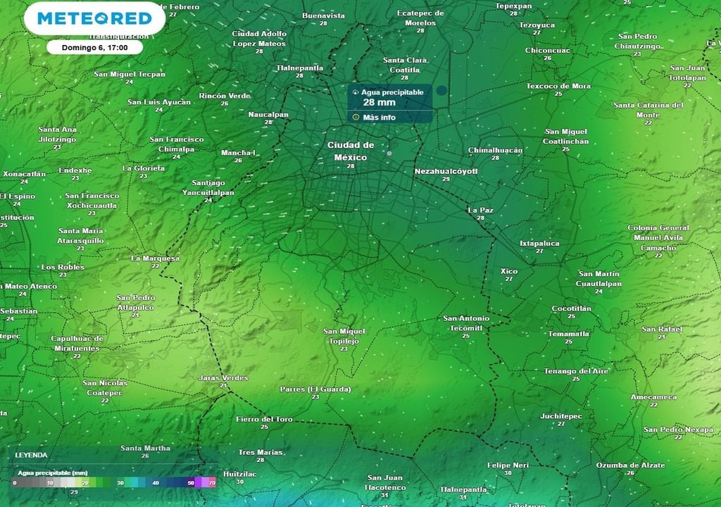 lluvia Este fin de semana habrá acumualdos puntuales de lluvia superiores a 25 mm. Evite transitar en zonas inundadas.