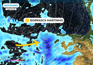 Entre el viernes y el sábado Galicia recibirá las lluvias y los vientos más fuertes del nuevo episodio borrascoso