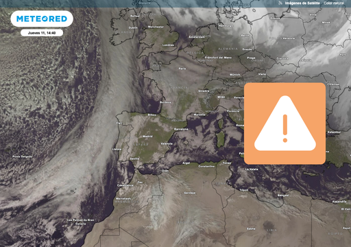 Entre esta noche y mañana un frente dejará lluvias intensas en 4 comunidades: más de 30 l/m2 en 24 horas