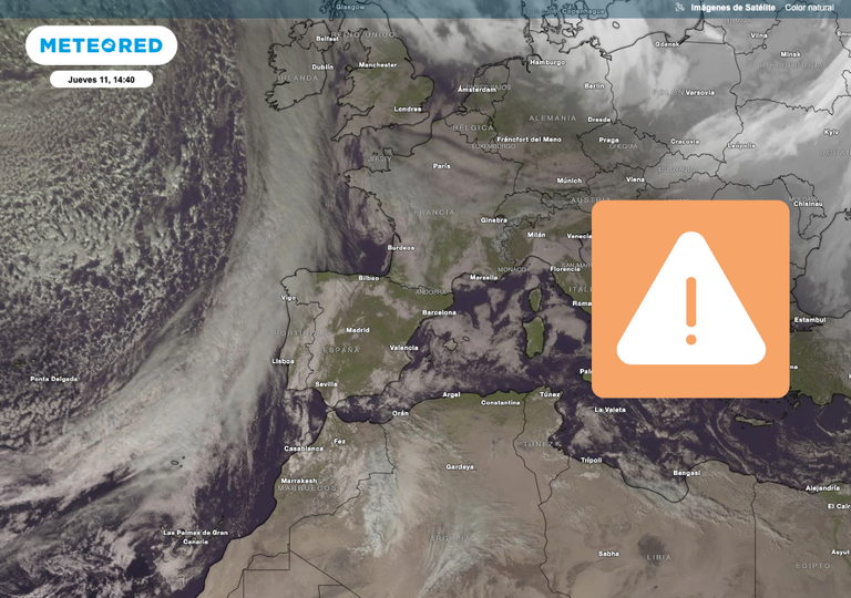 Entre esta noche y mañana un frente dejará lluvias intensas en 4 comunidades: más de 30 l/m2 en 24 horas
