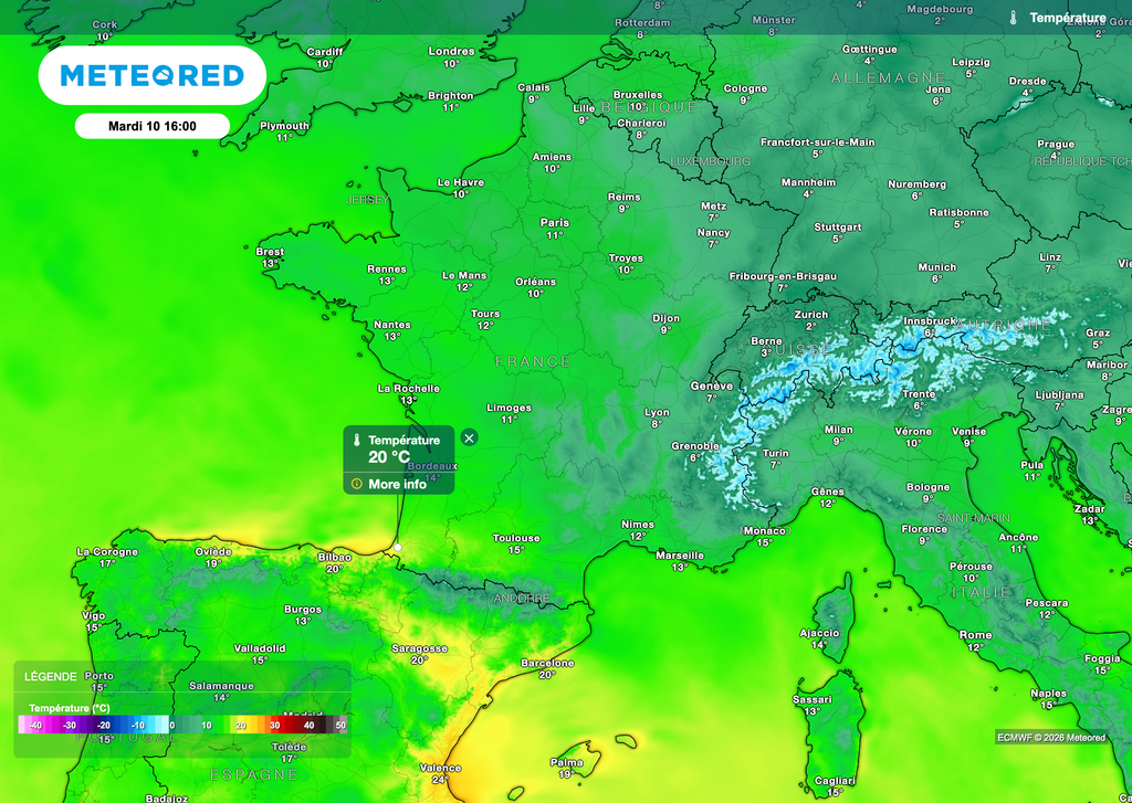 Douceur bien présente et parfois printanière !
