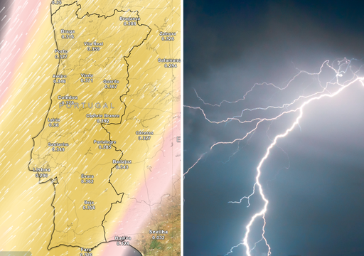 Entre hoje e amanh&atilde; poeiras do Saara &ldquo;invadem&rdquo; Portugal enquanto aumenta o risco de trovoadas no Norte e Centro