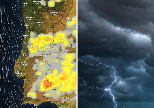 Entre hoje e s&aacute;bado 25 prev&ecirc;-se que dispare o risco de trovoadas: saiba os dias mais cr&iacute;ticos e as zonas mais afetadas