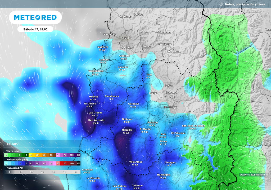mapa de lluvia y nieve. mapa de lluvia y nieve.