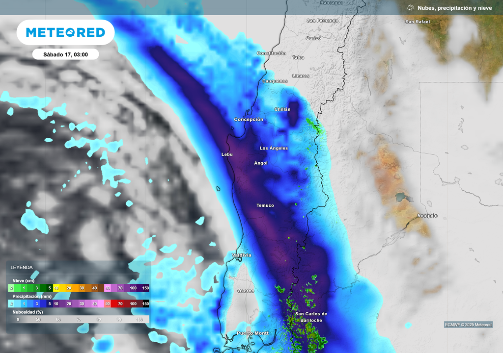 mapa de lluvia y nieve. mapa de lluvia y nieve.