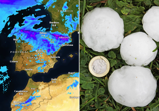 Entre hoy y mañana las tormentas más fuertes con granizo afectarán a estas 10 comunidades: crecerán a esta hora