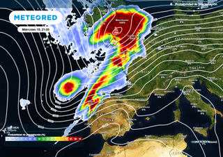 Entre hoy y mañana llegará el último gran frente frío del año a España con una 'estampida' de aire polar y lluvias