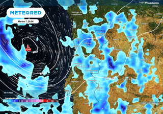 Entre hoy y ma&ntilde;ana se esperan lluvias superiores a los 80 l/m2 con tormentas en zonas de Extremadura y Castilla y Le&oacute;n
