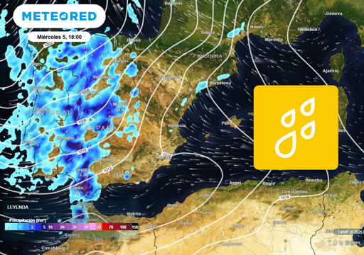Entre mañana y el miércoles las lluvias intensas llegarán a estas comunidades: se prevén cerca de 30 l/m2 en 6 horas