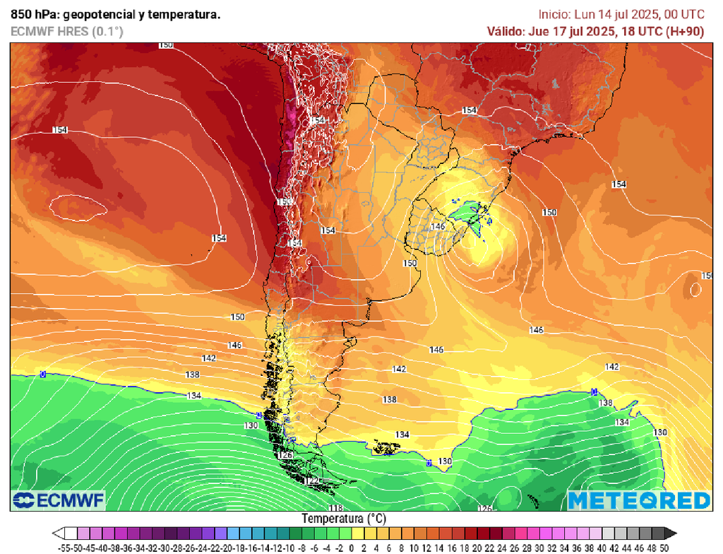 Geopotencial y temperaturas Geopotencial y temperaturas