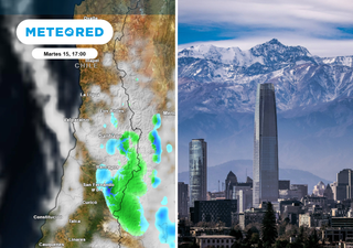 Entre mañana y el viernes 18 de julio el modelo ECMWF advierte para Santiago y la RM: lluvia, nieve y calor extremo