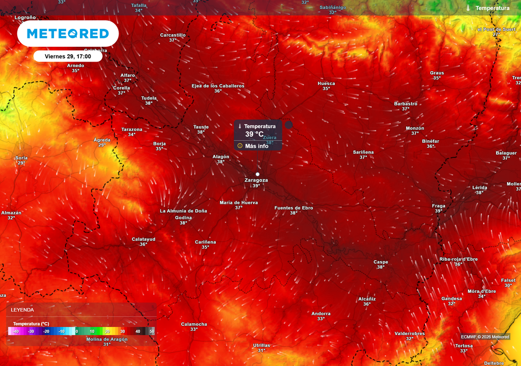 El viernes podrá ser el día más caluroso de la semana en Zaragoza, con el récord histórico de temperaturas pendiendo de un hilo.