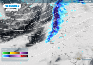 Entre quarta e quinta o anticiclone 'quebrará' em Portugal. Eis as regiões mais expostas à chuva, trovoada e vento forte