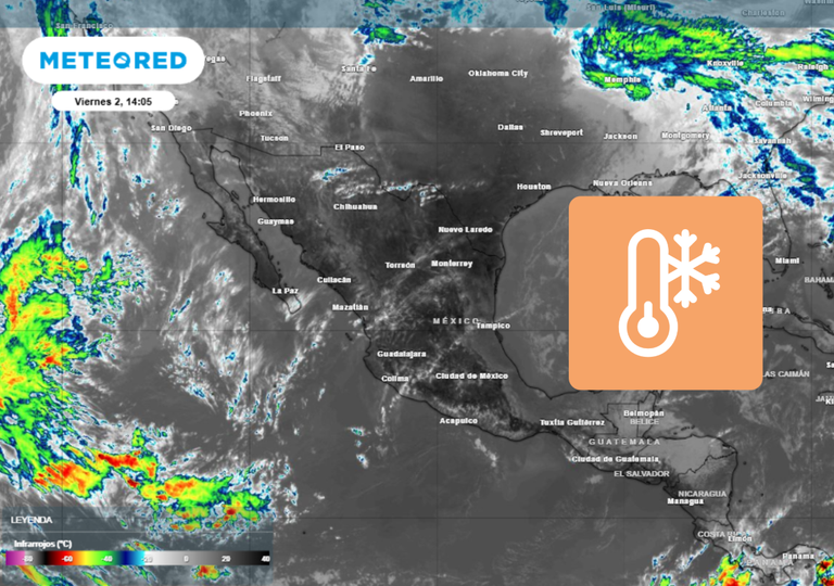 Entre s&aacute;bado y domingo, M&eacute;xico tendr&aacute; algunas lluvias dispersas y heladas en zonas monta&ntilde;osas