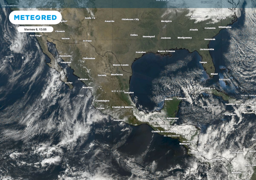 Podrían presentarse algunas lluvias de forma dispersas en diversas zonas de México.