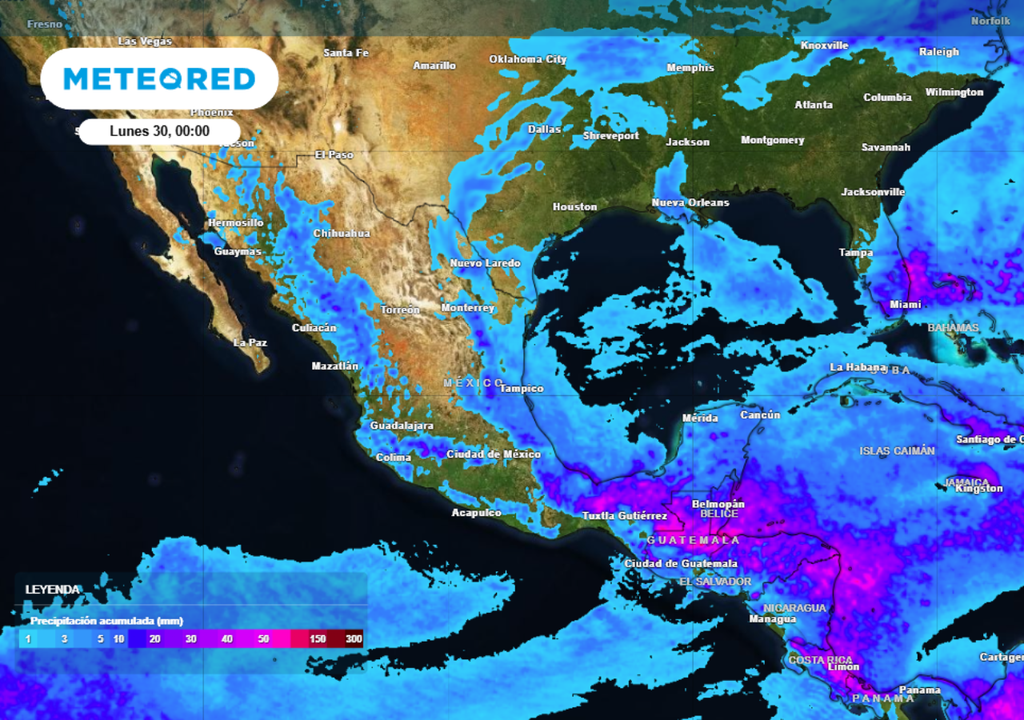 Pronóstico Pronóstico de lluvias para los próximos días en México.