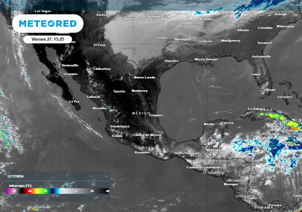 Tormentas Formación de tormentas para los próximos días en México.