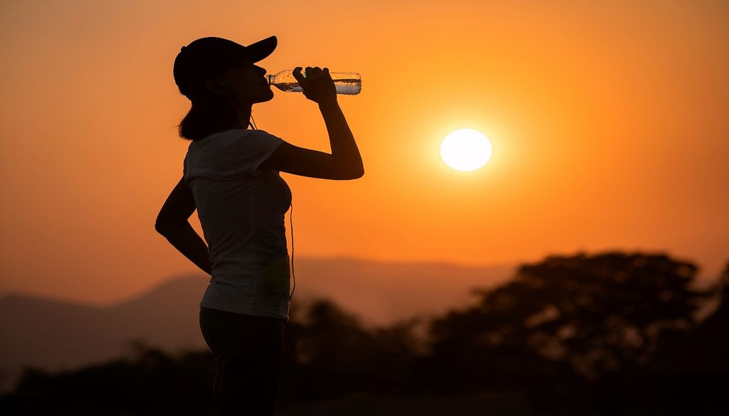 Mujer haciendo ejercicio en verano y bebiendo agua El calor en los meses de verano obliga a ajustar el entrenamiento: menos intensidad, más pausas y atención constante a las sensaciones del cuerpo durante el esfuerzo.