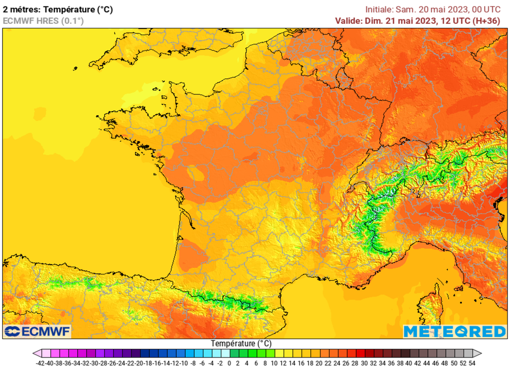 Ce dimanche midi, les températures devraient déjà dépasser les 20°C entre Champagne-Ardenne et Alsace.