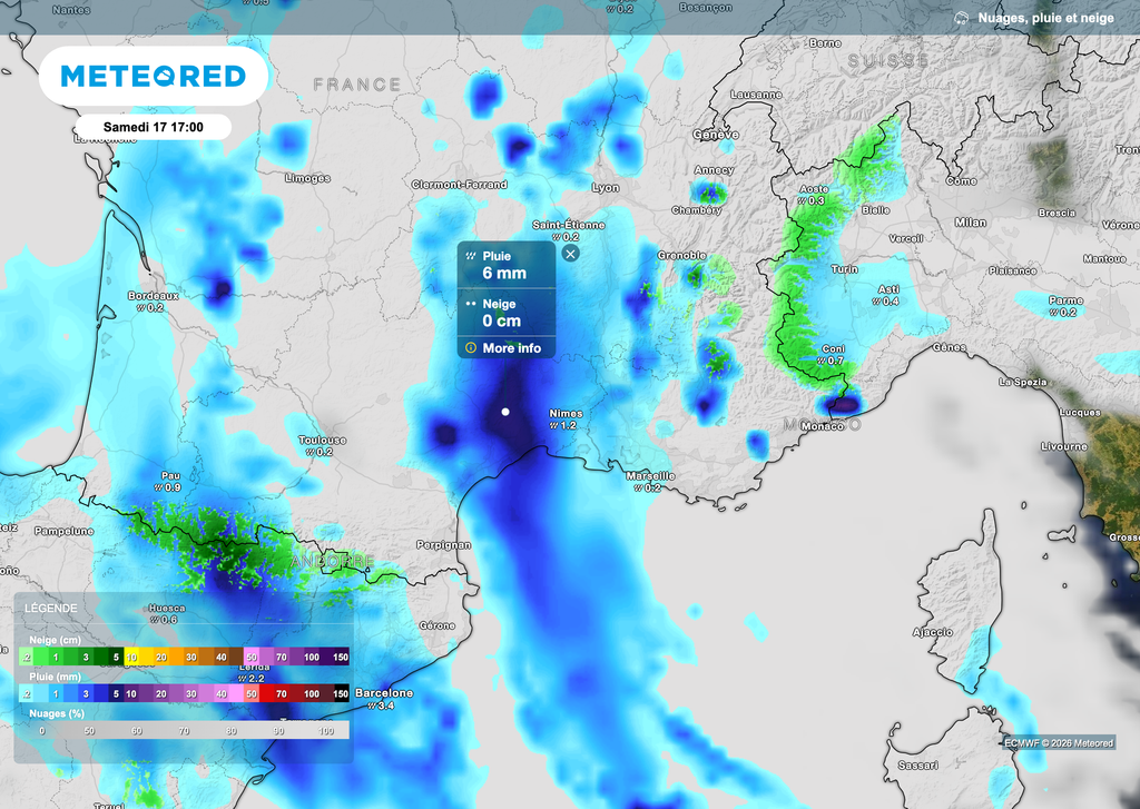 L'épisode cévenol va se renforcer en cours de soirée et nuit de ce samedi à dimanche.