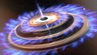 Ergoesfera, la regi&oacute;n extrema donde el espacio-tiempo se retuerce alrededor de un agujero negro en rotaci&oacute;n