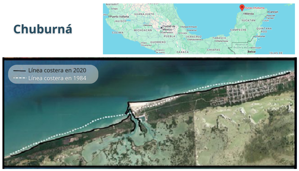 ciencia; costa; Yucatan; resiliencia; huracan Algunos sectores han retrocedido por erosión, mientras otros se han mantenido estables o incluso han avanzado por la acumulación de sedimentos.