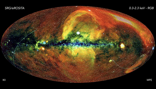 eROSITA enth&uuml;llt, wie unser Sonnensystem den R&ouml;ntgenhimmel beeinflusst &ndash; und unsere Sicht verzerrt