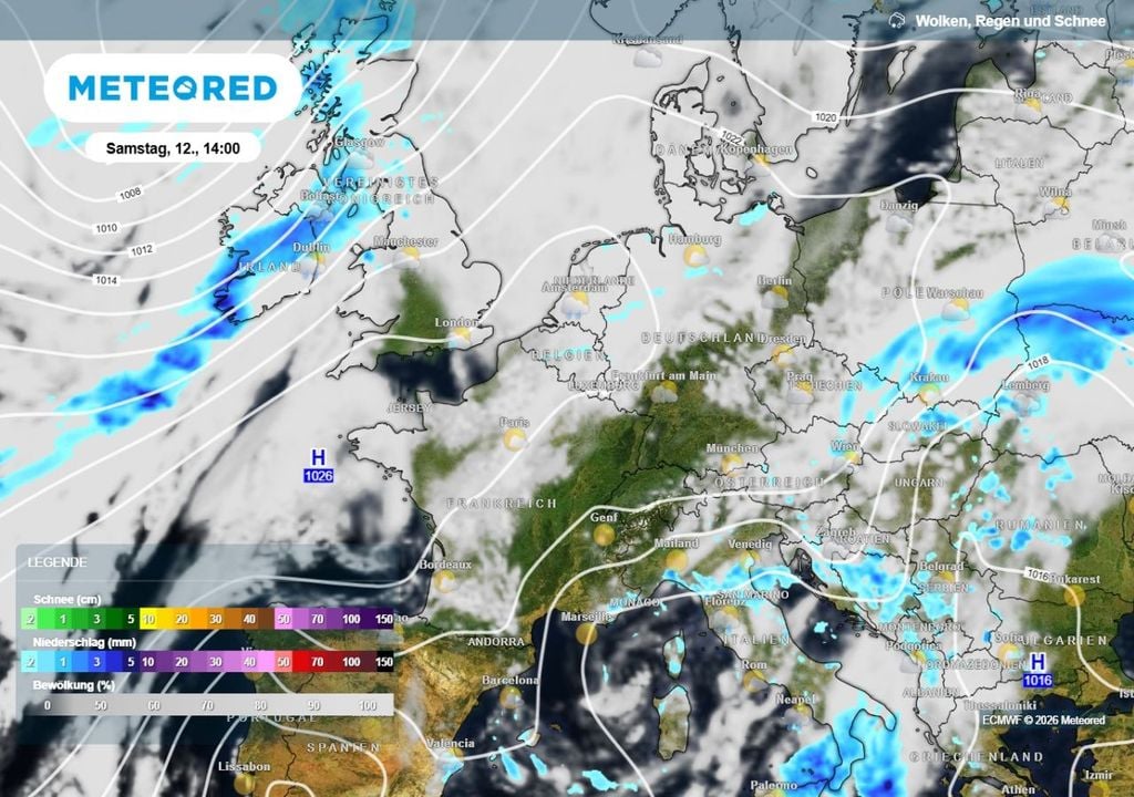 hoch, wetter, september Kommt da etwa unser Altweibersommerhoch nach Deutschland?