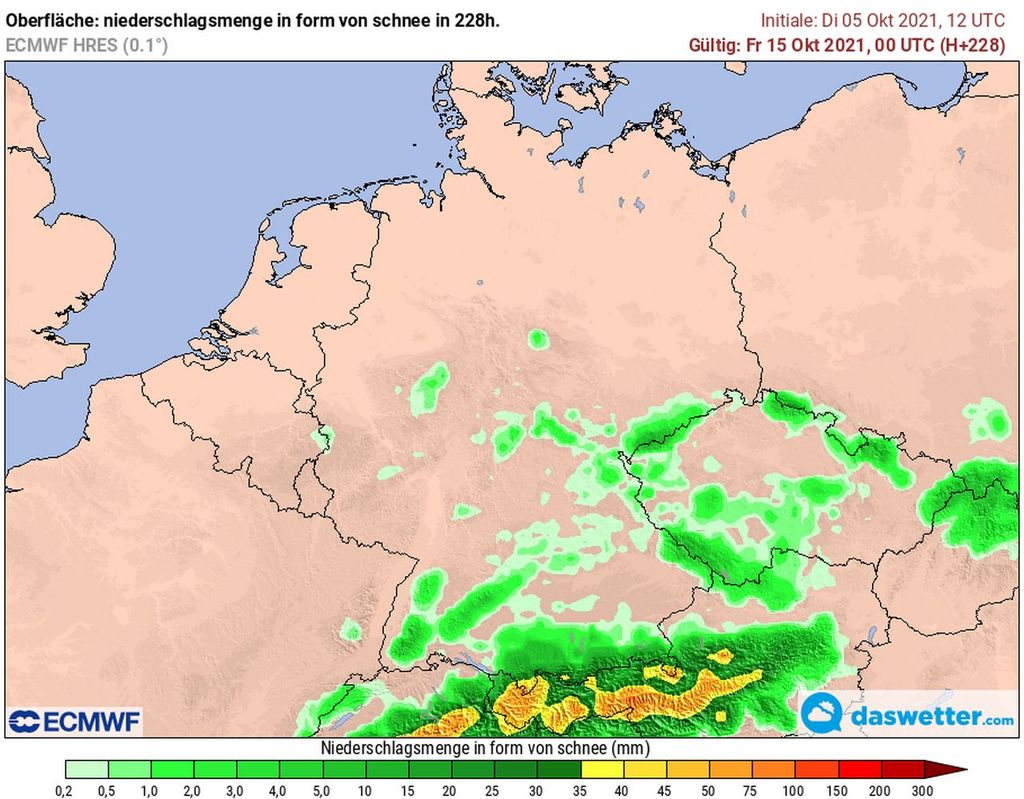 Schneehöhen nächsten Freitag Schneehöhen nächsten Freitag