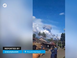 Impresionante erupción del Volcán Monte Kanlaon, en la isla de Negros, Filipinas