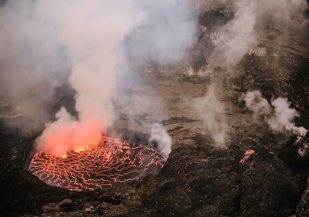 Nyiragongo estratovolcán