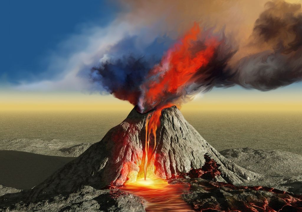 Erupções vulcânicas Vulcão
