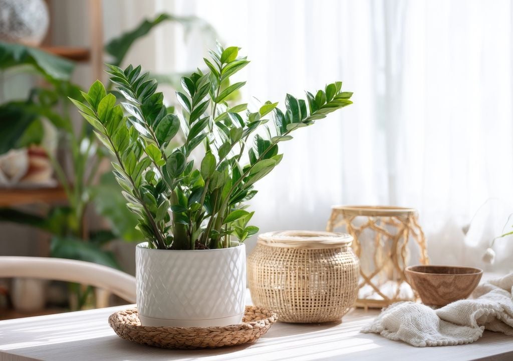 planta Aunque soporta ambientes poco iluminados, crece mejor cerca de una ventana con claridad natural, siempre protegida del sol directo y de las corrientes de aire frío.