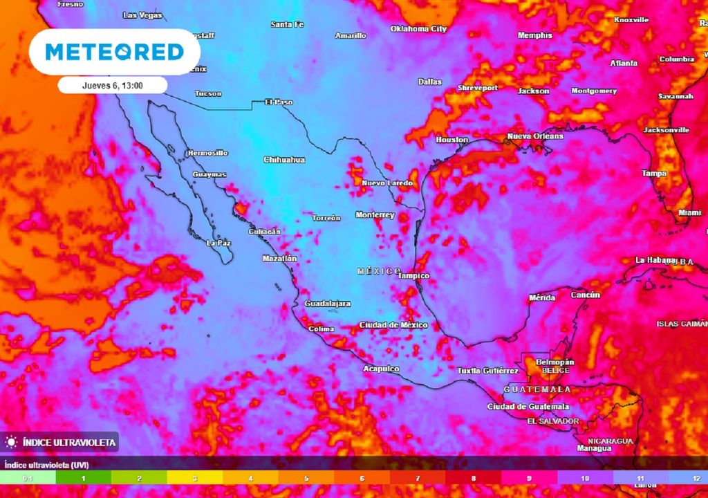 Modelo ECMWF - Índice ultravioleta Modelo ECMWF - Índice ultravioleta