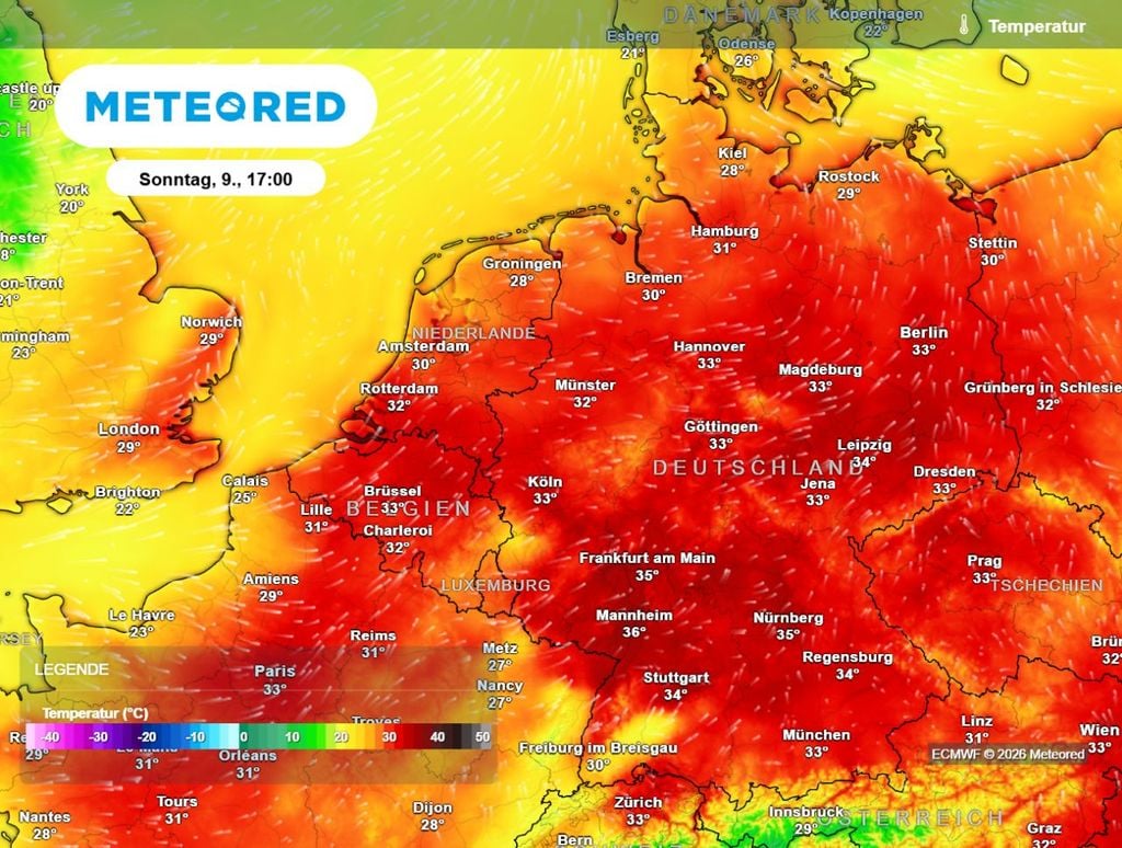 sommer, neue hitze, wetter Nach einer kurzen Verschnaufpause nimmt die Hitze schon ab Sonntag einen neuen Anlauf. Nächste Woche geht es dann sogar wieder in Richtung 40-Grad-Marke.