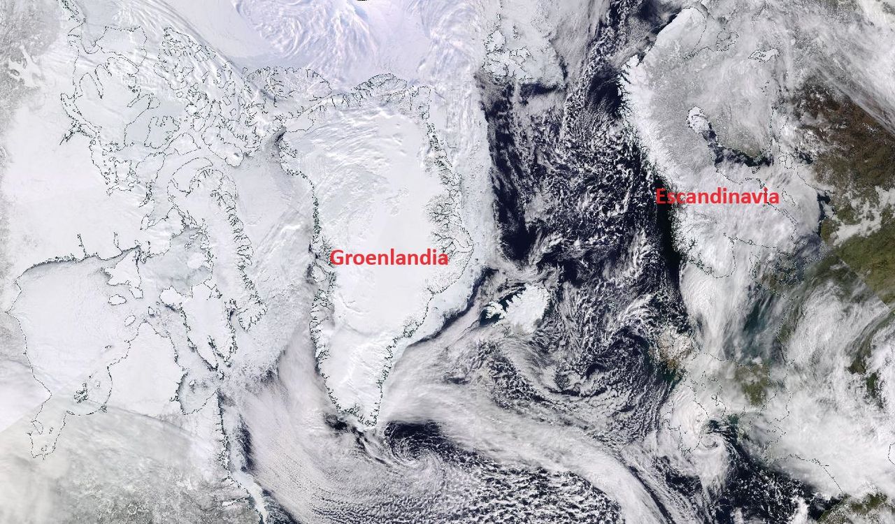 Los científicos encuentra una relación geológica entre las tierras de Groenlandia y Escandinavia, imagen sólo para ilustración. NASA