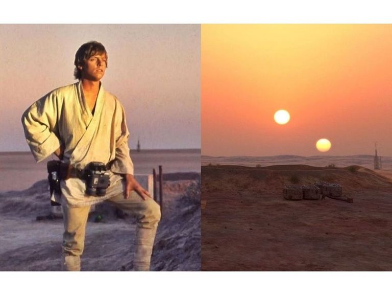 Luke Skywalker y los dos soles de Tatooine Luke Skywalker y los dos soles de Tatooine