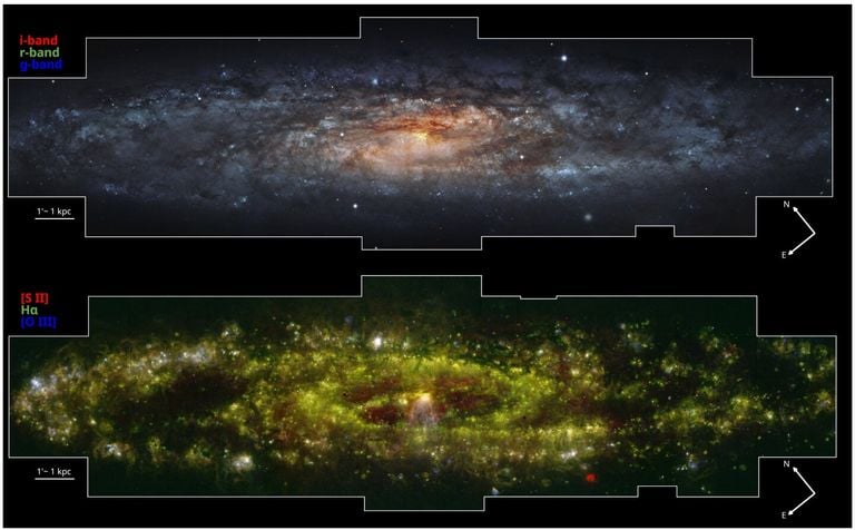 El Escultor: la galaxia más colorista del universo con miles de colores, según los astrónomos