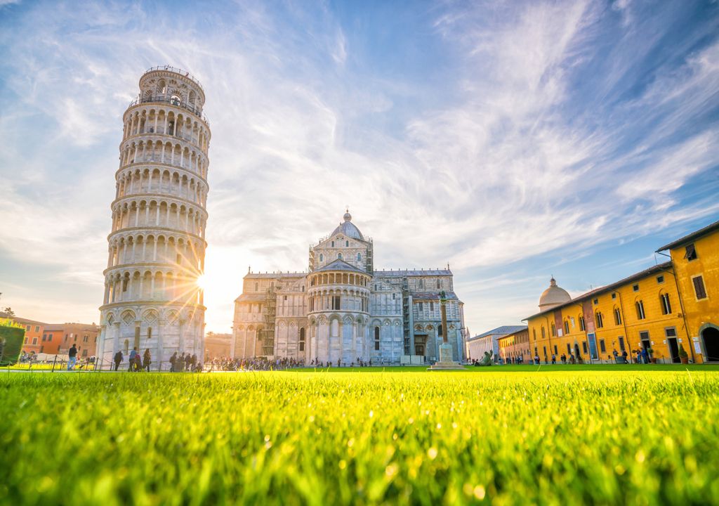 Torre de Pisa; inclinação