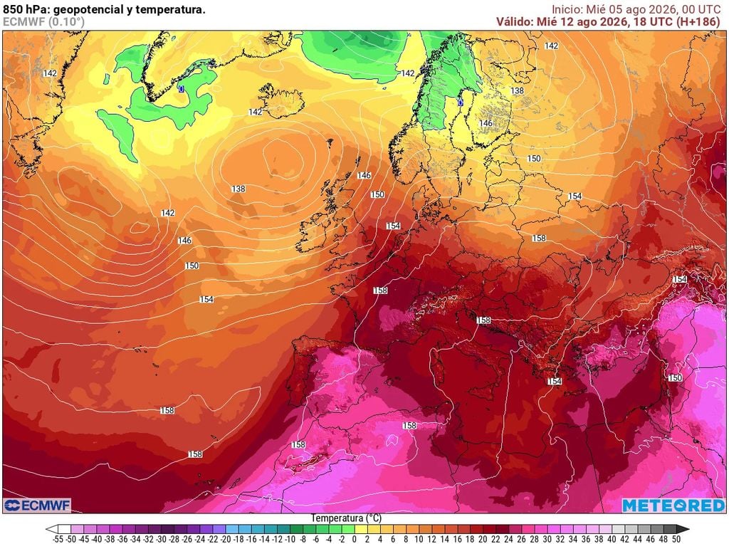 Lo más destacable del 12 de agosto será probablemente el calor, debido al ascenso de una masa de aire muy cálida sobre la Península.