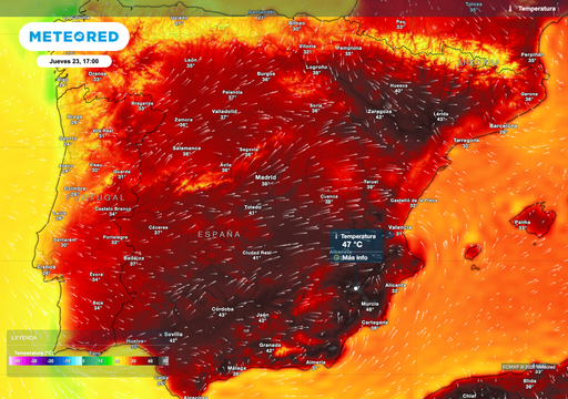 Hasta 45 &ordm;C: Duncan Wingen se&ntilde;ala el peor d&iacute;a de la ola de calor en Espa&ntilde;a