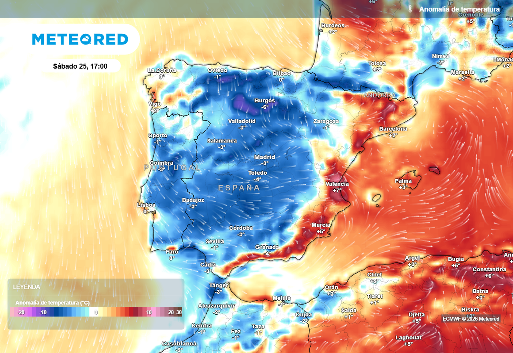 El próximo fin de semana el intenso calor de estos próximos días tocará a su fin, aunque el sábado se producirá un repunte en las temperaturas en el arco mediterráneo y en Baleares.