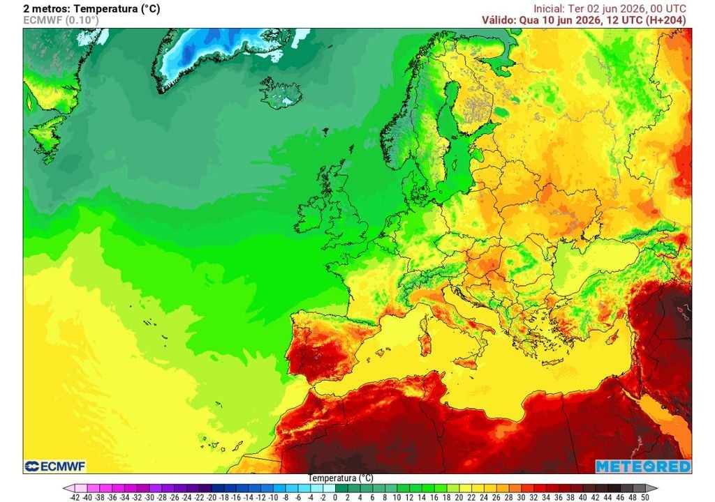 Para quarta-feira, 10 de junho e Dia de Portugal, deteta-se uma subida das temperaturas em toda a geografia de Portugal continental. Algumas zonas poderão registar máximas iguais ou superiores a 35 ºC.