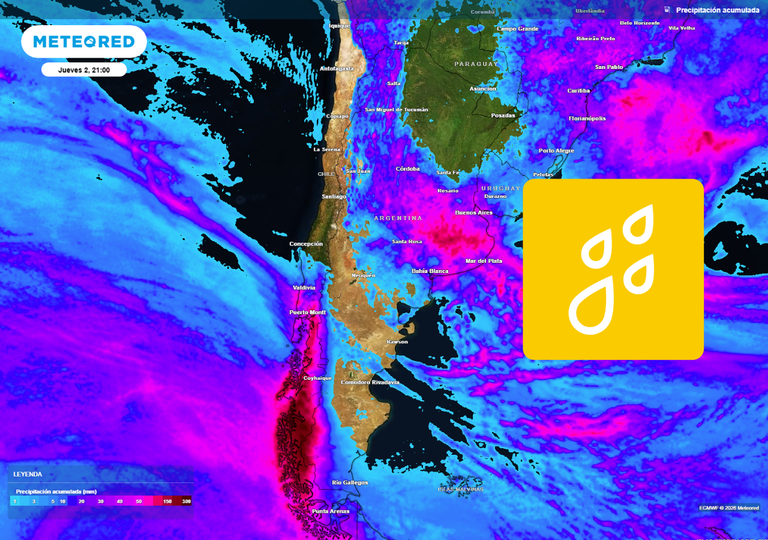 Esperamos cerca de 150 mm acumulados hasta el jueves pero el feriado de Pascua ser&aacute; de pocas lluvias, apunta Meteored