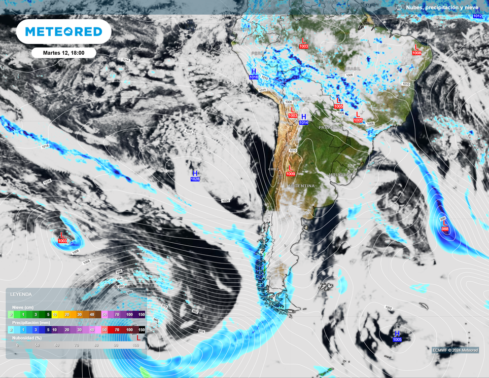 mapa de precipitaciones