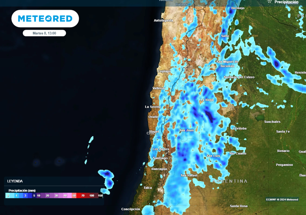 mapa de precipitación. mapa de precipitación.
