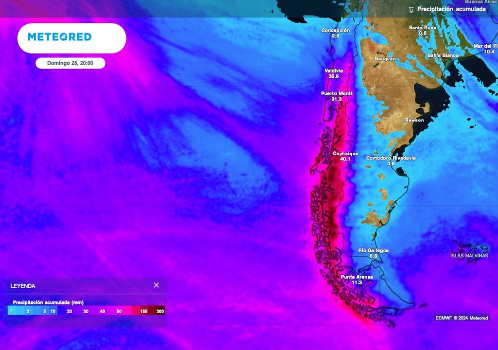 mapa acumulado de precipitación (ECMWF) mapa acumulado de precipitación (ECMWF)