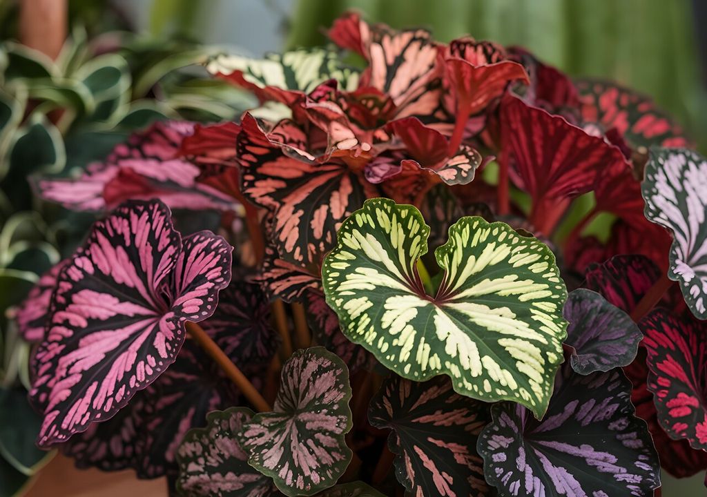 hojas begonia rex hojas begonia rex