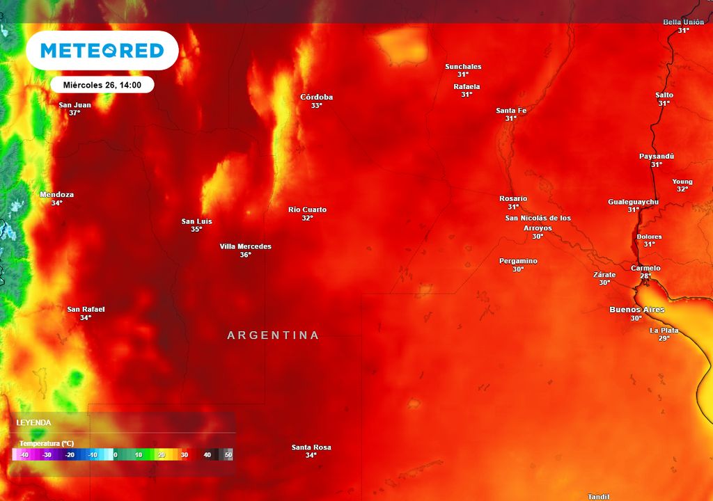 Temperaturas miercoles
