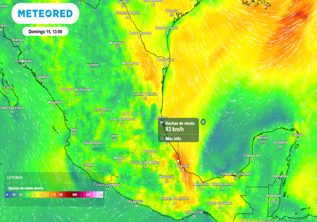 Un nuevo frente frío recorrerá la costa del Golfo de México este fin de semana, detrás del mismo habrá fuertes rachas de viento en la costa de Veracruz.